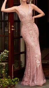 Pastel column v neck beaded and lace formal mother of the bride sheath dress